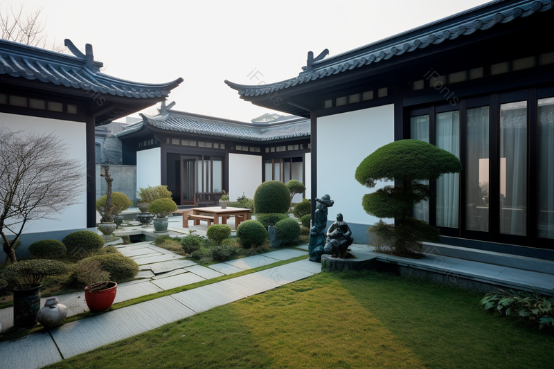 古建筑中式建筑住宅院墅内景,高清,摄影图,摄影图片,图片大全,摄影图免费下载